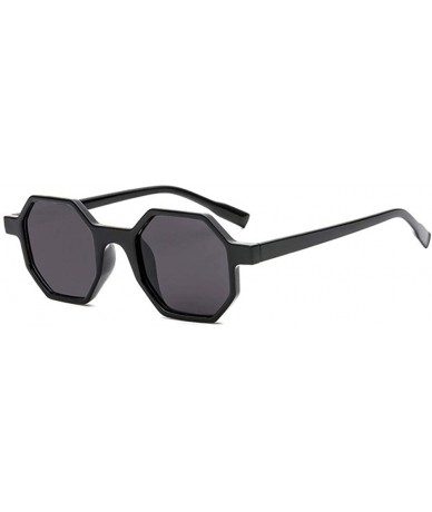 Round Sunglasses Small Hexagon Sunglasses Women Vintage Irregular Sun Glasses Shades Retro New Eyewear Accessories - C1 - CI1...