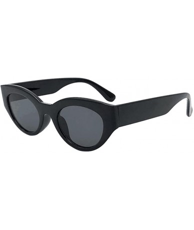 Goggle Unisex Retro Vintage Clout Goggles Sunglasses Rapper Oval Shades Grunge Glasses - B - C318D4KWETM $16.29