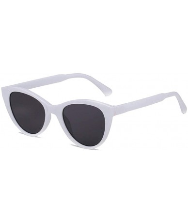 Cat Eye Cat's Eyes Sunglasses Personalized Concave Sunglasses - C1-black Frame Gray Sheet - CR1999KHR44 $28.02