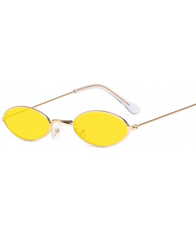 Rimless Luxury Small Oval Mirror Sunglasses Women Brand Designer Lady Round Sun Glasses Female Street Beat Eyeglasses - CU198...