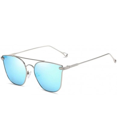 Aviator Glasses Sunglasses Adult Metal Frame Unisex Aviator Driving Polarized Sunglasses- Fashion Accessories - Blue - C818ZE...