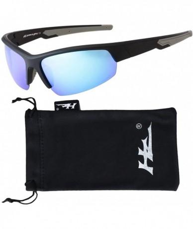 Sport Polarized Sunglasses for Men - Premium Sport Sunglasses - HZ Series Ascendancy - Matte Black - CX12O5UAU4V $10.82