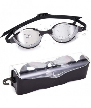 Goggle Anti-Fog Swim Goggles Adjustable Triathlon Swimming Goggles Pool Goggles - Silver(daily) - CC18STKTR2X $13.25