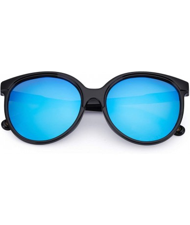 Oversized Round Oversized Sunglasses for Women - Polarized 100% UV Protection for Driving/Fishing/Shopping - C018QOGEAH7 $23.12