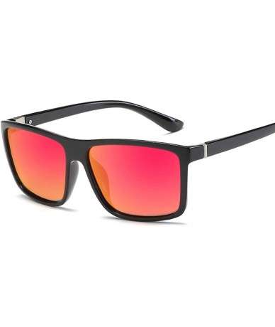 Rectangular Polarized Sunglasses for Men Driving UV400 Classic Rectangular Sun Glasses For Men/Women - CY18I884Q83 $13.23