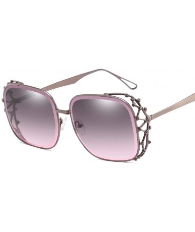 Goggle Square Glasses Square Sunglasses Rhinestone Sunglasses Glasses with Rhinestones Designer Sunglasses Woman 2019 - CW18X...