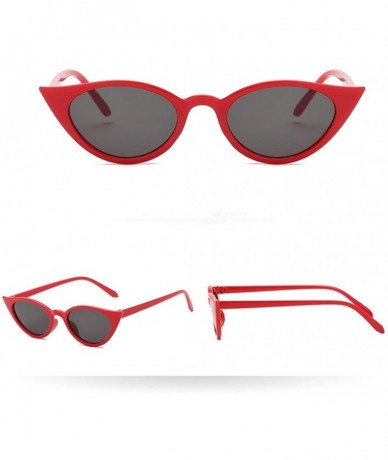 Goggle Women Man Vintage Cat Eye Irregular Shape Sunglasses Eyewear Retro Unisex - Multicolor C - CB18EOYAHCI $18.84