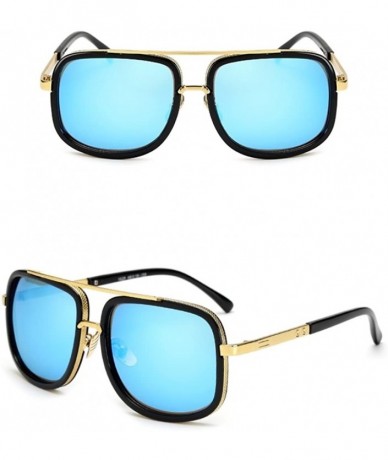 Rectangular Oversized Sunglasses luxury brand for Women and men Sun Glasses Square sunglasses - 1 - CY18ED0NRWG $12.48