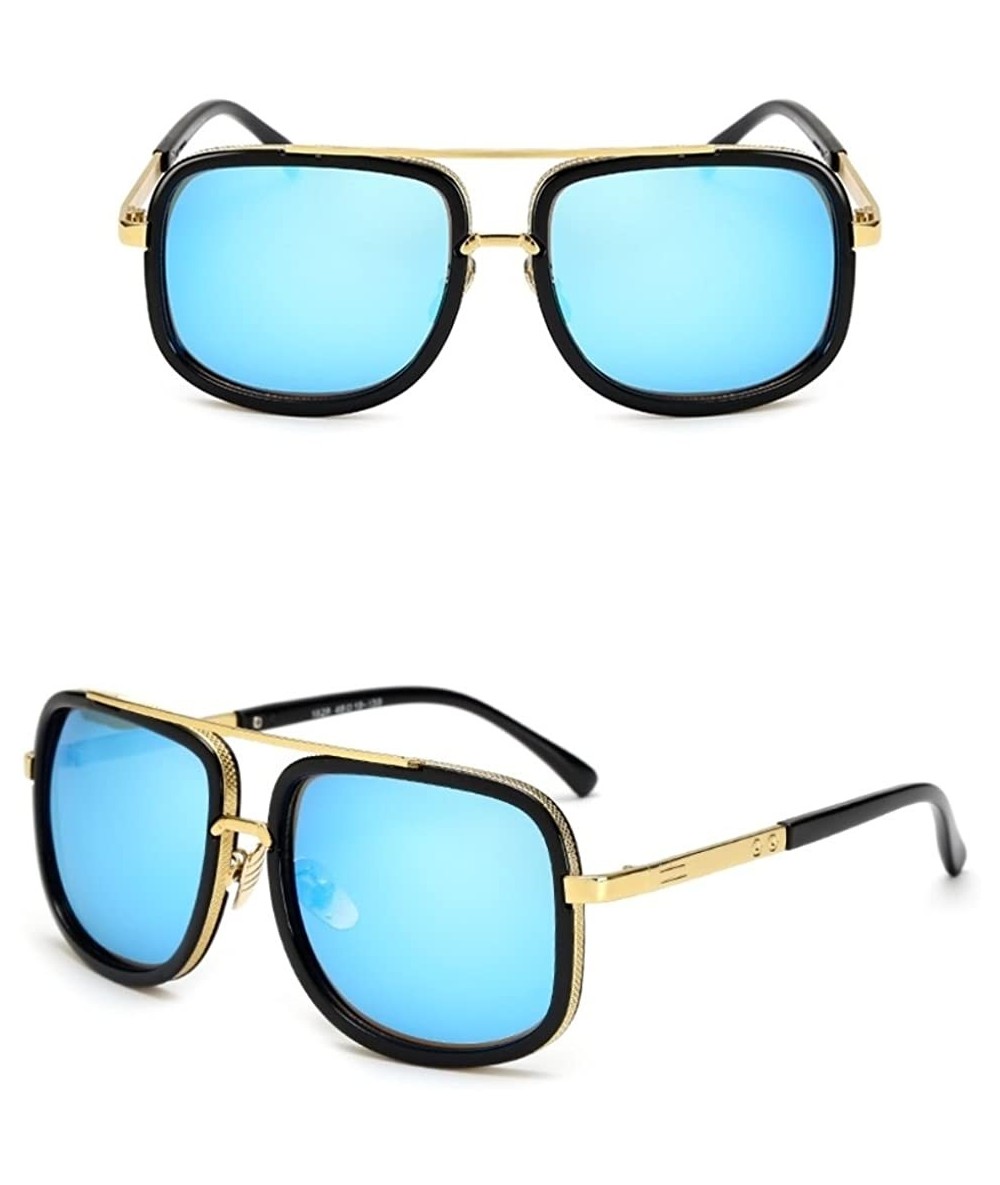 Rectangular Oversized Sunglasses luxury brand for Women and men Sun Glasses Square sunglasses - 1 - CY18ED0NRWG $12.48