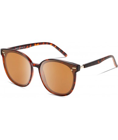 Round Fashion Round Vintage Retro Shades Sunglasses for Women W017 - Tortoise Brown - CE196EZX0GS $27.04