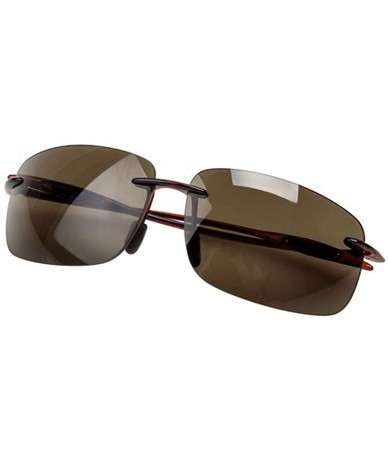 Oval Driver Outdoor TR90 Square Frame Sunglasses Anti-vertigo Eyeglasses - Tawny - CB180RHKWWX $20.59