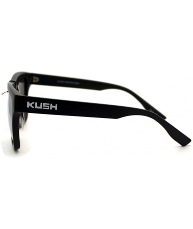 Wayfarer KUSH Sunglasses Multicolor Mirror Lens Classic Square Frame Matte Black - White - CP11ABUTWS1 $7.53