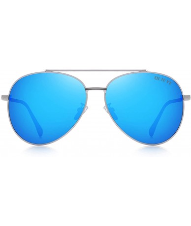 Goggle Classic Pilot Women Polarized Sunglasses for Men Womens Polarized Mirror with Case Sun glasses - CI18WMRCTZM $48.95