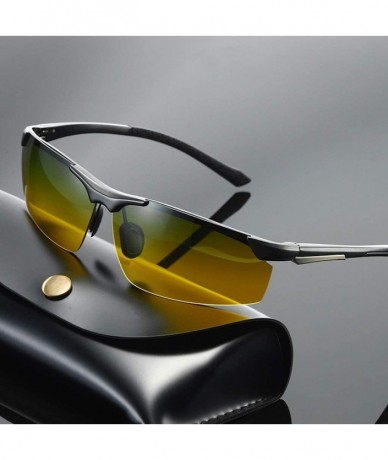 Aviator Sport Polarized Sunglasses for Men and Women Aviator Mirrored Sun Glasses (Color D) - D - CX199ALU9L8 $32.38