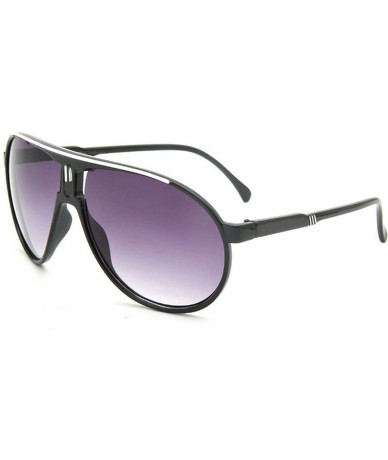 Oval New Fashion Men Women Sunglasses Unisex Retro Outdoor Sport Ultralight Glasses UV400 - White Red - CH199CE6C9A $37.06