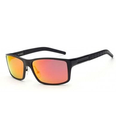 Semi-rimless riding glasses polarized sunglasses driving mirror - C6124H0RB8T $84.17