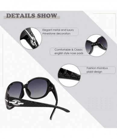 Goggle Polarized Sunglasses for Women Sun Glasses Fashion Oversized Shades S85 - CO18NHOMSU4 $30.78