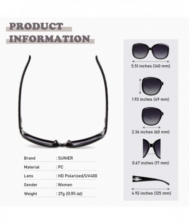Goggle Polarized Sunglasses for Women Sun Glasses Fashion Oversized Shades S85 - CO18NHOMSU4 $30.78