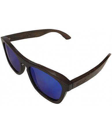 Rimless Polarized Bamboo Wood Sunglasses For Men & Women With Bamboo Sunglasses Case - C1186WTU76I $31.63