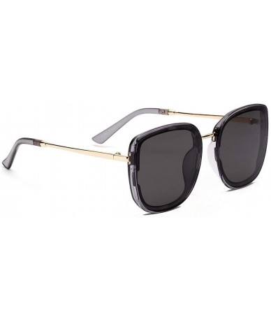 Rimless Retro Classic Tinted Color Lens Square Polarized Sunglasses Men Women Vintage Mirrors Oversized Sun Glasses - 3 - CB1...