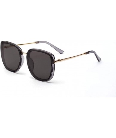 Rimless Retro Classic Tinted Color Lens Square Polarized Sunglasses Men Women Vintage Mirrors Oversized Sun Glasses - 3 - CB1...