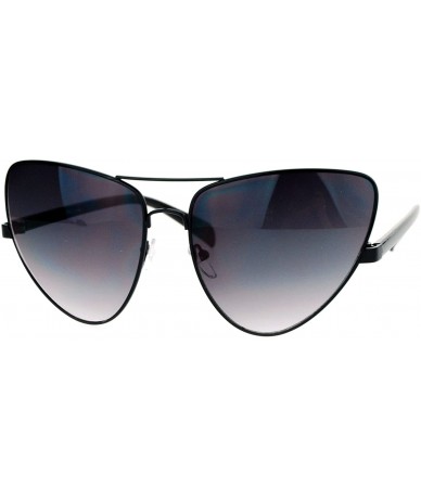 Butterfly Unique Metal Cateye Sunglasses Womens Retro Butterfly Frame UV 400 - Black - CE1892DMZZQ $11.56