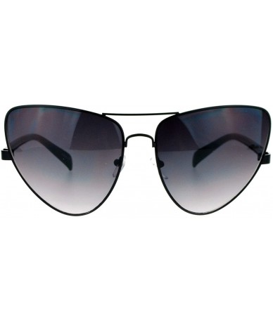 Butterfly Unique Metal Cateye Sunglasses Womens Retro Butterfly Frame UV 400 - Black - CE1892DMZZQ $11.56