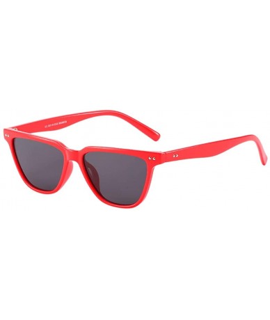 Goggle Women Vintage Sunglasses-Retro Big Frame UV400 Eyewear Fashion Ladies - D - CW18OZ60230 $17.77