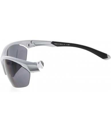 Rimless Retro Mens Womens Sports Half-Rimless Bifocal Sunglasses Pearly Silver+3.50 - Pearly Silver - CE189AK4URS $20.24