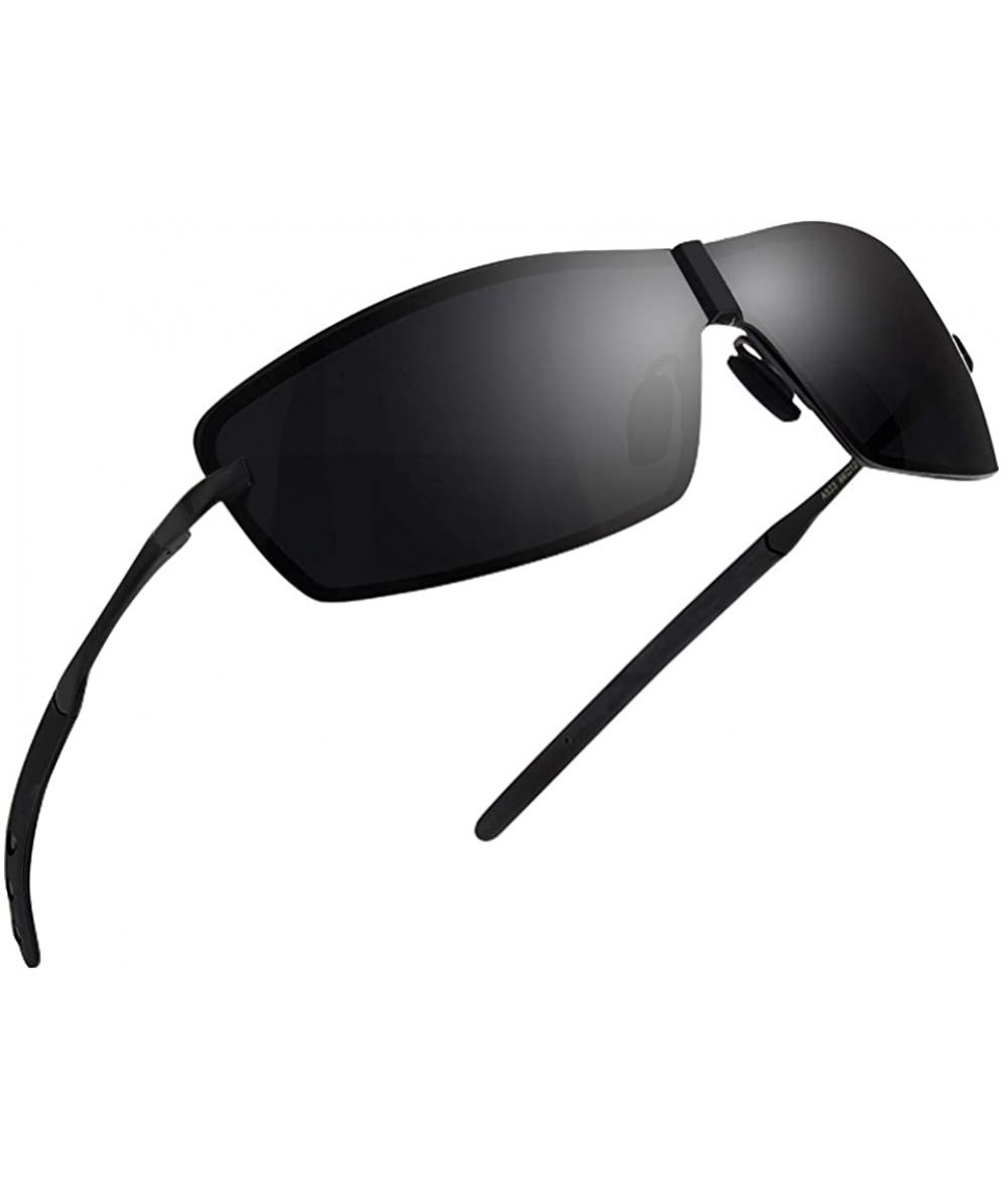 Aviator Sunglasses Sport Sunglasses Polarized Sunglasses - Dark Brown - C018HW7IW90 $35.61