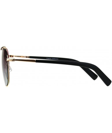 Square Designer Style Sunglasses Womens Square Cross Bridge Fashion Shades - Gold Black (Pink Blue) - CC189U4SI83 $13.44