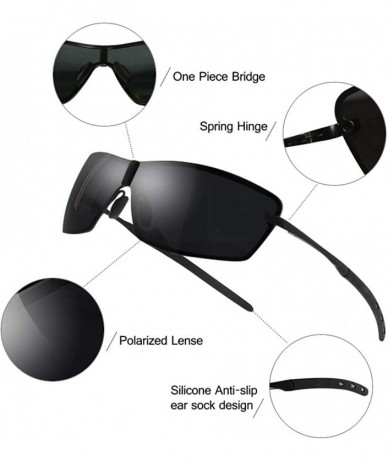 Aviator Sunglasses Sport Sunglasses Polarized Sunglasses - Dark Brown - C018HW7IW90 $75.68