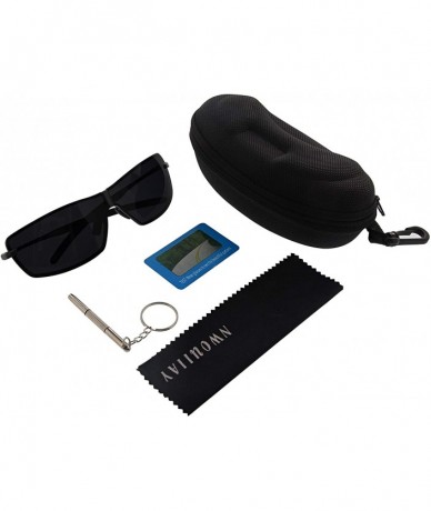 Aviator Sunglasses Sport Sunglasses Polarized Sunglasses - Dark Brown - C018HW7IW90 $75.68