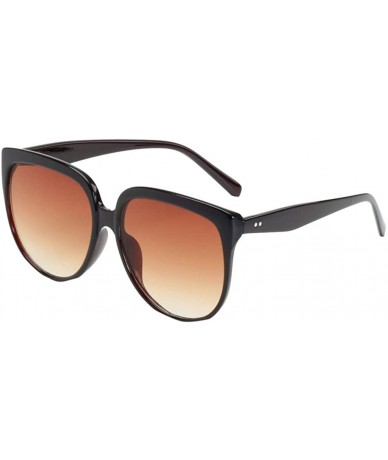 Oval Fashion Man Women Irregular Shape Sunglasses Glasses Cat Sunglasses - D - CR18ULMWKT2 $6.38