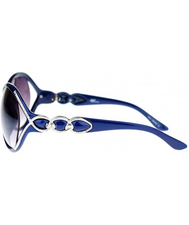 Butterfly Golden Bridge Womens Serpent Snake Chain Arm Butterfly Sunglasses - Blue - CF11O55AUMP $11.54