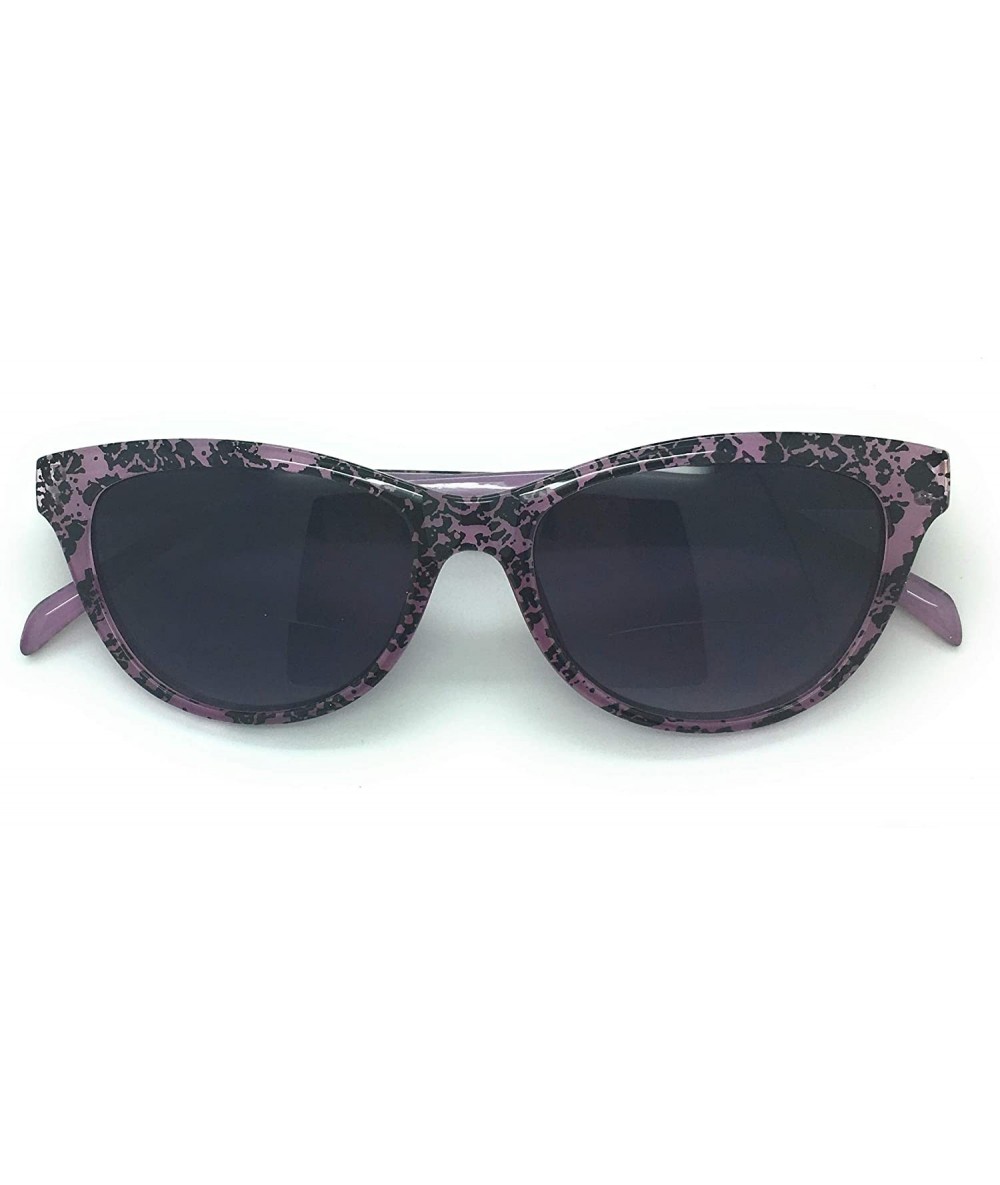 Cat Eye Women's Bi-Focal SunReaders Fashion Cat Eye Sunglasses 1.75 - Purple Snake Print - CO18KEW4UQM $12.17