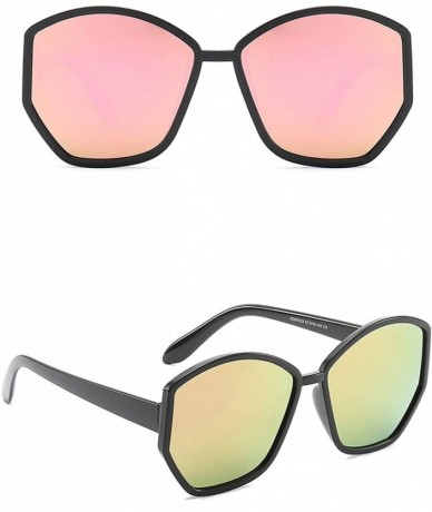 Sport Classic style Polygon Polarized Sunglasses for Women PC AC UV 400 Protection Sunglasses - Pink - CH18SZUG005 $13.27