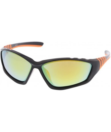 Wrap Ultra Light Weight Full Frame Sport Sunglasses Model 6102 - Orange - C3187HWUW69 $20.45