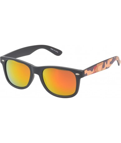 Wayfarer 'Baldwin' Retro Square Camouflage Fashion Sunglasses - Beige - CB11ORPUAAT $18.88