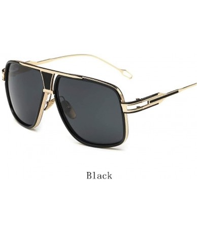 Square Sunglasses Men Sun Glasses Square Sunglasses - Black - CM194OWEGXZ $24.49