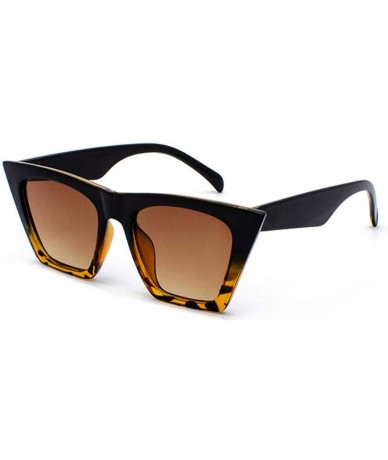 Oversized 2019 New Brand Sunglasses Square Glasses Personalized Cat Eyes Colorful Trend Versatile Uv400 Curtain - CT19859X3C9...