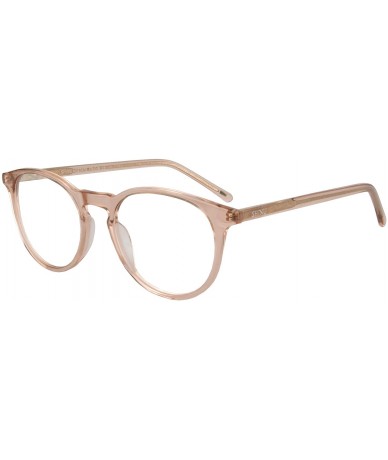 Oval Oval TR Frame- Blue Light Blocking Anti-fatigue Computer Gaming Glasses-SH045 - Transparent - CD18NDE8M6E $40.70