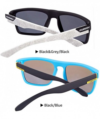 Sport Retro Polarized Sunglasses for Men and Women Classic Vintage Square Sun Glasses UV400 Protection - CV196WNDQUT $17.87