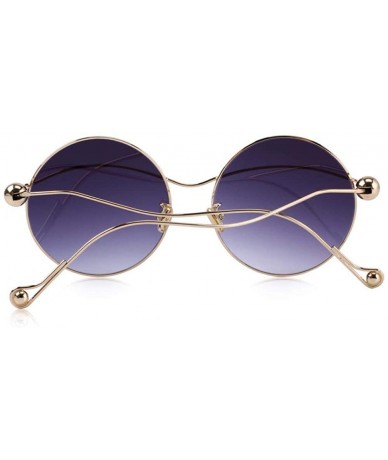 Round DESIGN Women Butterfly Gradient Sunglasses Round Frame 100% UV C04 Orange - C05 Yellow - CG18YLYLKQ2 $13.21