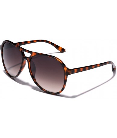 Aviator Retro Vintage Unisex Fashion Aviator Sunglasses - Tortoise - Brown - CD11P3RCAG3 $18.24