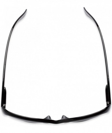 Square Readers.com Sun Reader The Cassia Bifocal Reading Sunglasses Plastic Square Style for Women - Black With Smoke - CM12I...