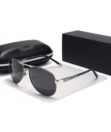 Goggle Fashion Pilot Polarized Sunglasses Classic Round Leg Goggles Y7492 C1 BOX - Y7492 C3 Box - CV18XDWUC2G $33.26