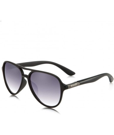 Round Black Polarized Sunglasses for Men Driving Pilot Shades Men Sun Glasses UV400 Gradient Lenses Brown Frame Sturdy - CD18...