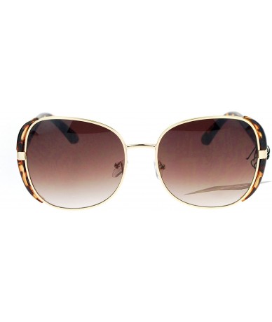 Oversized Womens Retro Mobster Style Oversize Butterfly Sunglasses - Tortoise Brown - CJ12O2VTI0C $10.66