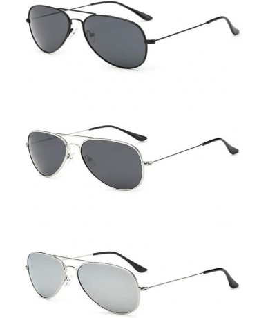 Round Classic Polarized Aviation Sun Glasses Eyewear Pilot Sunglasses Suitable Men/Women (Color 3) - 3 - C619976M70K $37.57